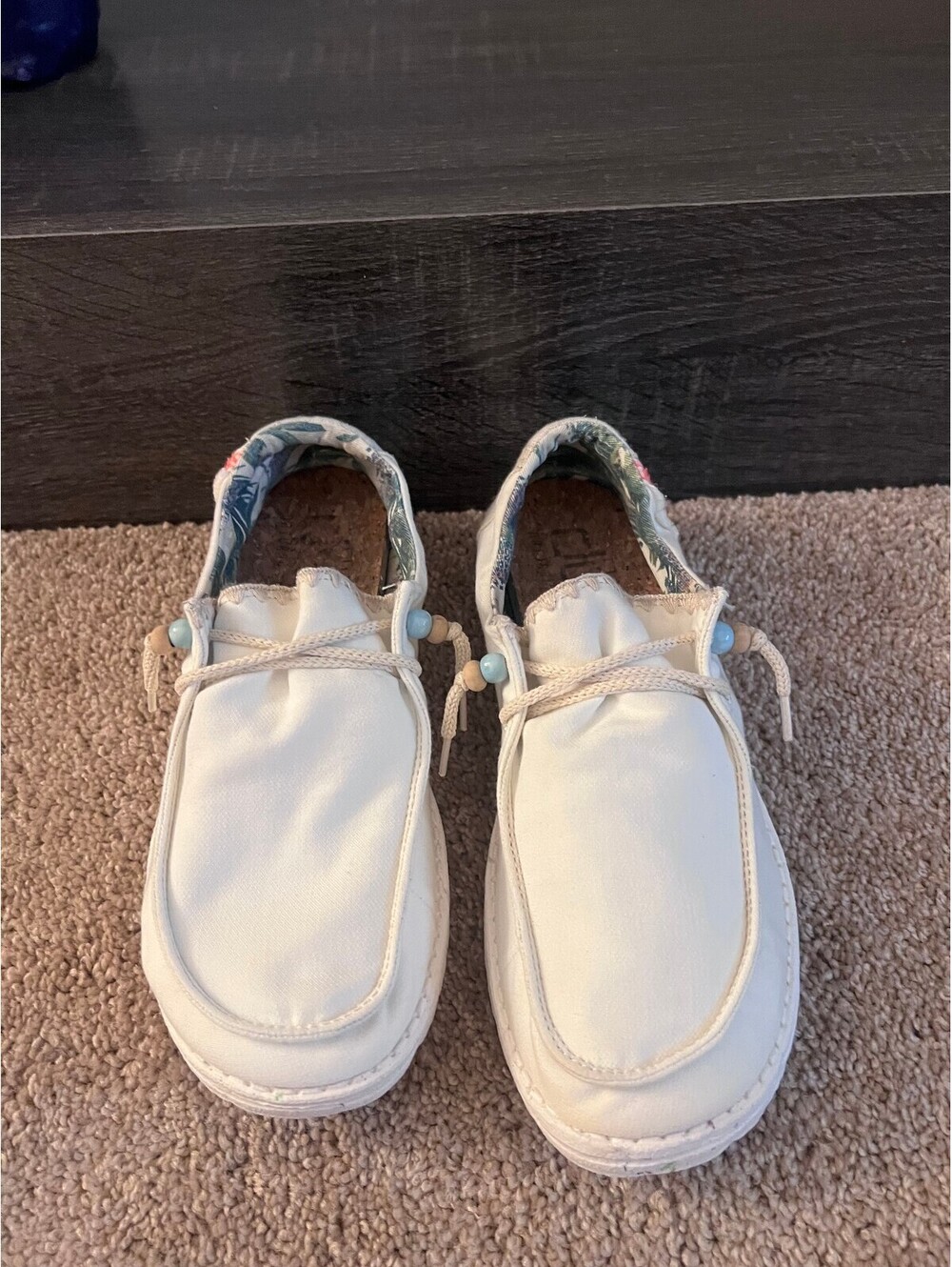 Hey Dude Wendy womens Natural Salt shoes size 9